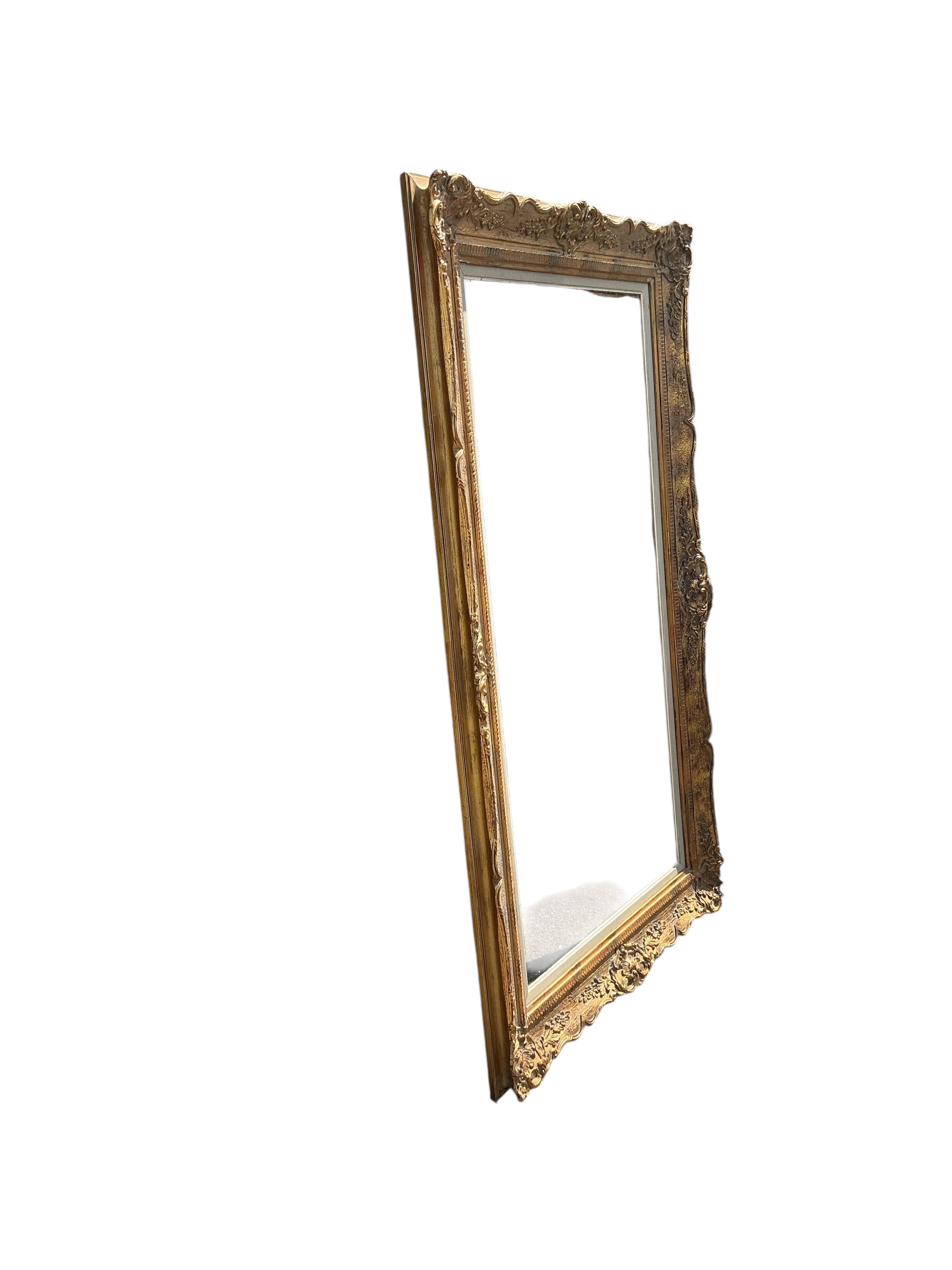 Five Victorian and later rectangular giltwood and composition picture frames, largest width 85cm, height 146cm